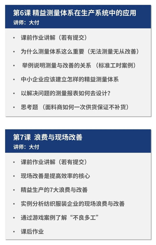 中小微服裝企業生產管理 從品質管理到效率管理，從降低成本到增加效益